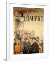 Poster Advertising the "Cinematographe Lumiere," 1896-H. Brispot-Framed Giclee Print