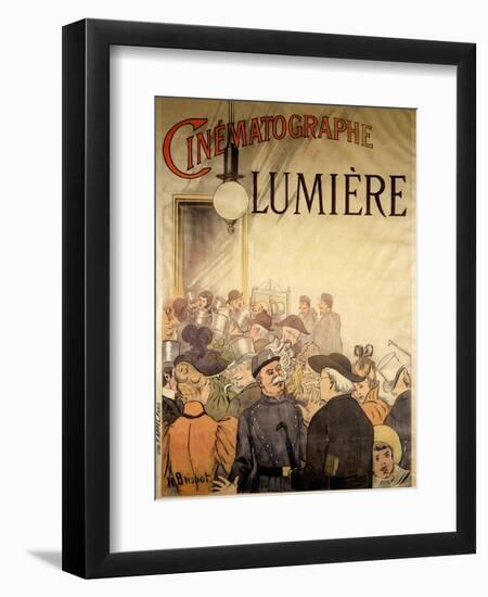 Poster Advertising the "Cinematographe Lumiere," 1896-H. Brispot-Framed Premium Giclee Print