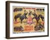 Poster Advertising the 'Circus Henry', 1908-German School-Framed Premium Giclee Print