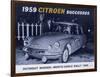 Poster Advertising the Citroën Monte Carlo Rally Winner, 1959-null-Framed Giclee Print