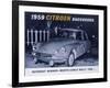 Poster Advertising the Citroën Monte Carlo Rally Winner, 1959-null-Framed Giclee Print