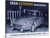 Poster Advertising the Citroën Monte Carlo Rally Winner, 1959-null-Stretched Canvas