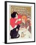 Poster Advertising the Compagnie Francaise Des Chocolats Et Des Thes, circa 1898-Théophile Alexandre Steinlen-Framed Giclee Print