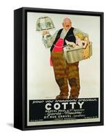 Poster Advertising the 'Cotty Moving Co.'-Rene Vincent-Framed Stretched Canvas