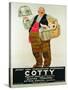 Poster Advertising the 'Cotty Moving Co.'-Rene Vincent-Stretched Canvas