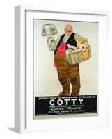 Poster Advertising the 'Cotty Moving Co.'-Rene Vincent-Framed Giclee Print