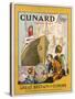 Poster Advertising the Cunard Line to Great Britain and Europe, C.1932-null-Stretched Canvas