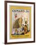 Poster Advertising the Cunard Line to Great Britain and Europe, C.1932-null-Framed Giclee Print