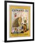 Poster Advertising the Cunard Line to Great Britain and Europe, C.1932-null-Framed Giclee Print