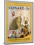 Poster Advertising the Cunard Line to Great Britain and Europe, C.1932-null-Mounted Giclee Print
