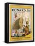 Poster Advertising the Cunard Line to Great Britain and Europe, C.1932-null-Framed Stretched Canvas