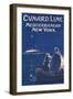 Poster Advertising the 'Cunard Line'-null-Framed Giclee Print