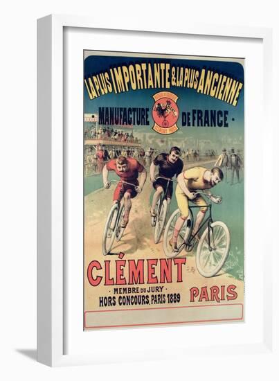 Poster Advertising the Cycles 'Clement', 1891-Lucien Baylac-Framed Giclee Print