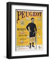 Poster Advertising the Cycles 'Peugeot', 1896-Albert Guillaume-Framed Giclee Print