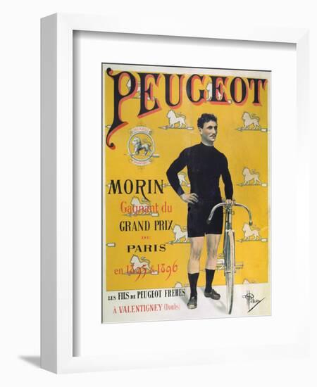 Poster Advertising the Cycles 'Peugeot', 1896-Albert Guillaume-Framed Giclee Print