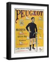 Poster Advertising the Cycles 'Peugeot', 1896-Albert Guillaume-Framed Giclee Print