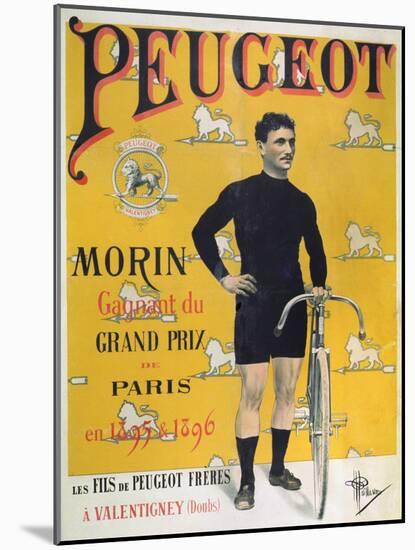 Poster Advertising the Cycles 'Peugeot', 1896-Albert Guillaume-Mounted Giclee Print