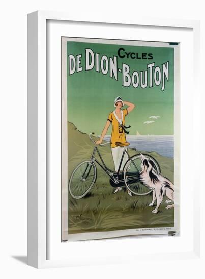 Poster Advertising the 'De Dion-Bouton' Cycles, 1925-Felix Fournery-Framed Giclee Print