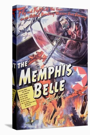 Poster Advertising the Documentary Film 'The Memphis Belle', 1944-null-Stretched Canvas