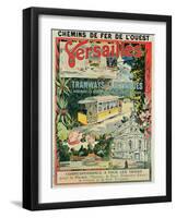 Poster Advertising the Electric Tram at Versailles-null-Framed Giclee Print