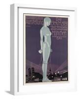 Poster Advertising the 'Electricity Exhibition', Munich, 1911-Paul Neu-Framed Giclee Print
