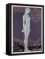 Poster Advertising the 'Electricity Exhibition', Munich, 1911-Paul Neu-Framed Stretched Canvas