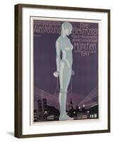 Poster Advertising the 'Electricity Exhibition', Munich, 1911-Paul Neu-Framed Giclee Print