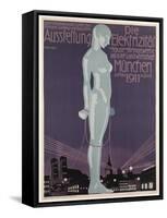 Poster Advertising the 'Electricity Exhibition', Munich, 1911-Paul Neu-Framed Stretched Canvas