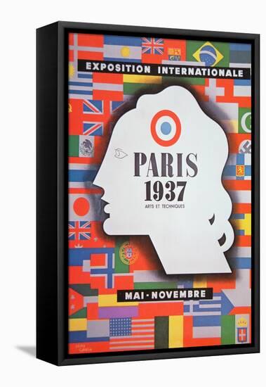Poster Advertising the 'Exposition Internationale' Held at Paris, 1937-null-Framed Stretched Canvas