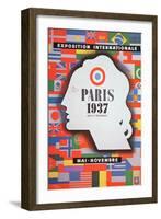 Poster Advertising the 'Exposition Internationale' Held at Paris, 1937-null-Framed Giclee Print