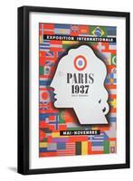 Poster Advertising the 'Exposition Internationale' Held at Paris, 1937-null-Framed Giclee Print