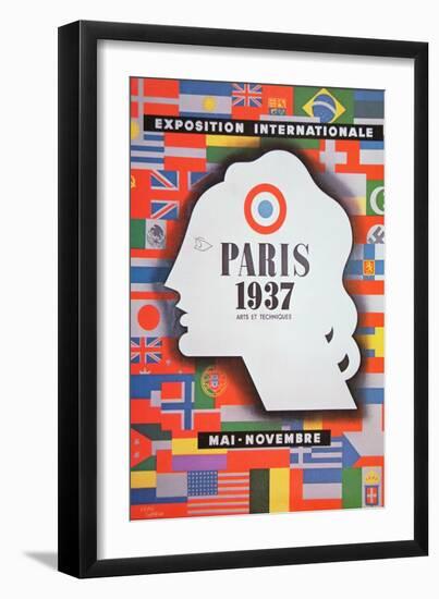 Poster Advertising the 'Exposition Internationale' Held at Paris, 1937-null-Framed Giclee Print