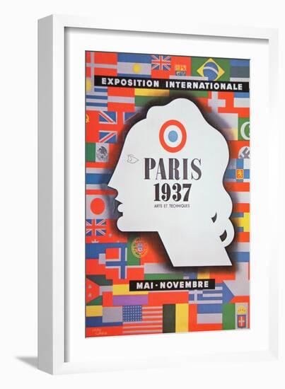 Poster Advertising the 'Exposition Internationale' Held at Paris, 1937-null-Framed Giclee Print