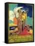 Poster Advertising the 'Exposition Nationale Coloniale', Marseille, April to November 1922-David Dellepiane-Framed Stretched Canvas