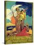 Poster Advertising the 'Exposition Nationale Coloniale', Marseille, April to November 1922-David Dellepiane-Stretched Canvas