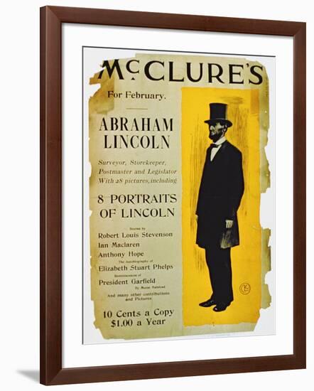 Poster Advertising the February Edition of Mcclure's Magazine-American School-Framed Giclee Print