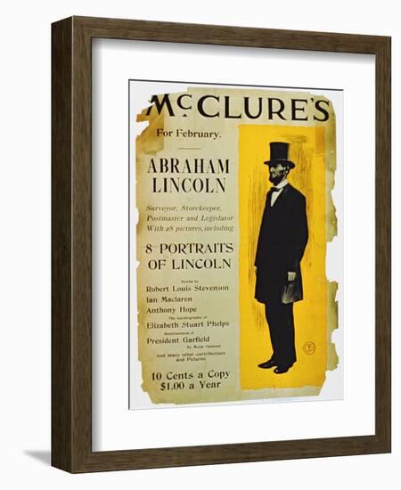 Poster Advertising the February Edition of Mcclure's Magazine-American School-Framed Giclee Print