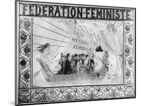 Poster Advertising the Feminist Federation, Printed by Ceramine, Paris, 1902 (Litho)-Felix Regamey-Mounted Giclee Print