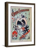 Poster Advertising the Fernando Circus, Paris-null-Framed Giclee Print