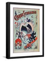 Poster Advertising the Fernando Circus, Paris-null-Framed Giclee Print