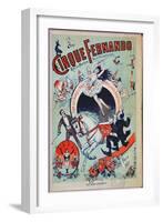 Poster Advertising the Fernando Circus, Paris-null-Framed Giclee Print