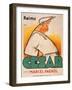 Poster Advertising the Film, 'Cesar with Raimu', by Marcel Pagnol (1895-1974)-French School-Framed Premium Giclee Print