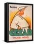 Poster Advertising the Film, 'Cesar with Raimu', by Marcel Pagnol (1895-1974)-French School-Framed Stretched Canvas