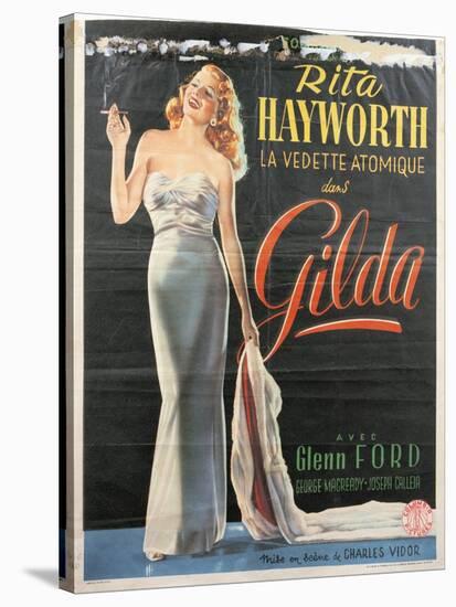 Poster Advertising the Film 'Gilda' starring Rita Hayworth, 1946-null-Stretched Canvas