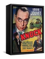 Poster Advertising the Film 'Knock' Starring Louis Jouvet, C.1940-null-Framed Stretched Canvas