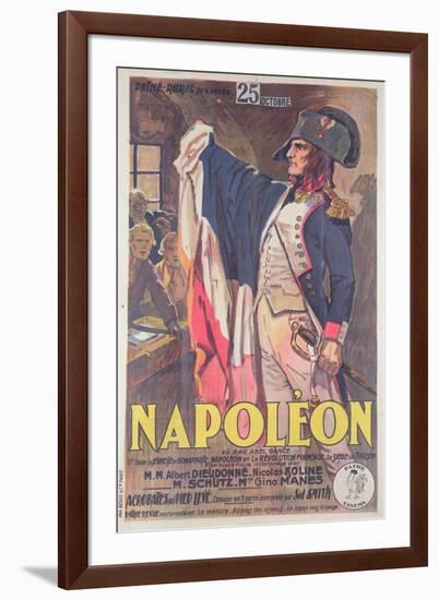 Poster Advertising the Film, 'Napoleon', Written by Abel Gance-French School-Framed Giclee Print