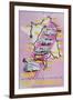 Poster Advertising the Film of the 'Tour De France 1957', 1957-null-Framed Giclee Print