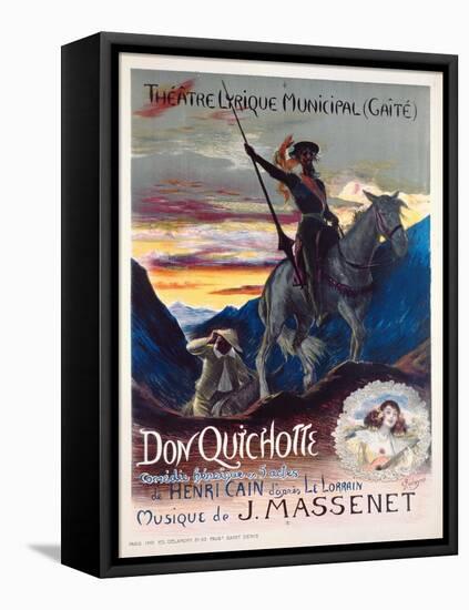 Poster Advertising the First Production of the Opera-Georges Marie Rochegrosse-Framed Stretched Canvas