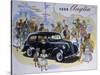 Poster Advertising the Ford Anglia Car-null-Stretched Canvas