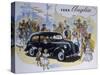 Poster Advertising the Ford Anglia Car-null-Stretched Canvas